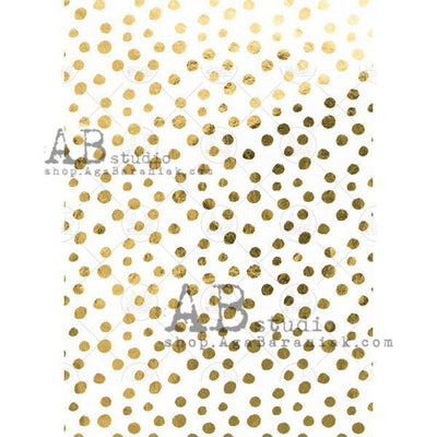 Leopard Print Gilded Decoupage Rice Paper A4 Item No. 0200 by AB Studio