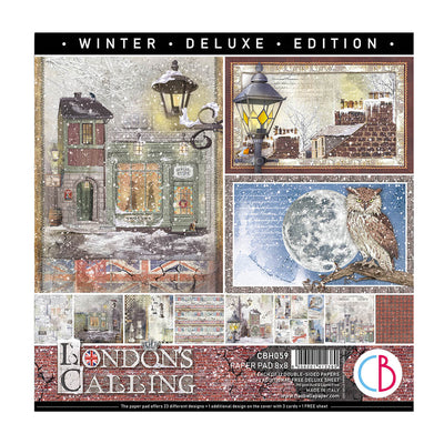 London's Calling Paper Pad 8x8 12/Pkg plus 1 free deluxe sheet by Ciao Bella