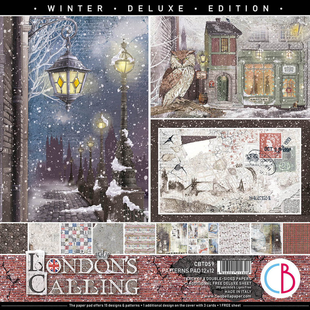Simple Story Christmas Scrapbooking Paper Pad Set Double Sided 12x12 8/Pkg by AB Studio