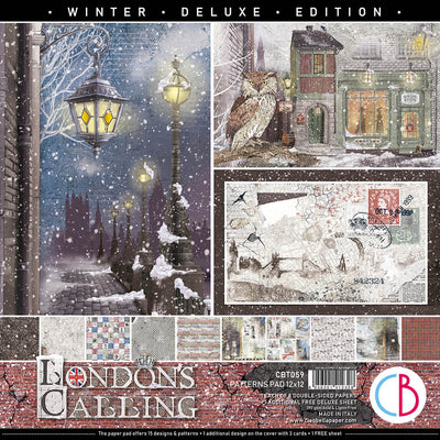 London's Calling Patterns Pad 12x12 8/Pkg plus 1 free deluxe sheet by Ciao Bella