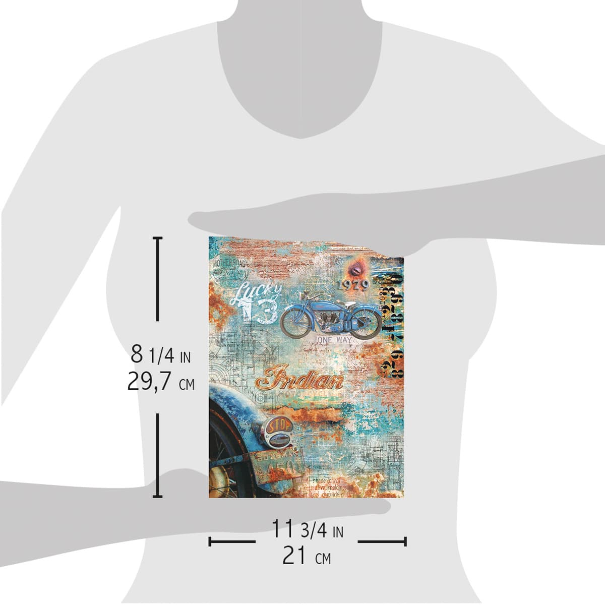 Collateral Rust Paper Lucky 13 - A4 Rice Paper Collateral Rust Ciao Bella Collection – All ...