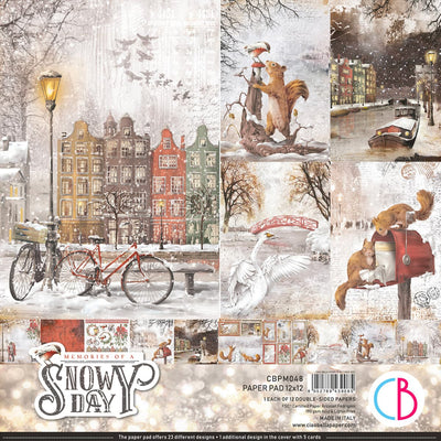 Memories of a Snowy Day Paper Pad 12x12 12/Pkg by Ciao Bella