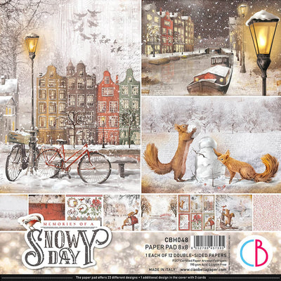 Memories of a Snowy Day Paper Pad 8x8 12/Pkg by Ciao Bella