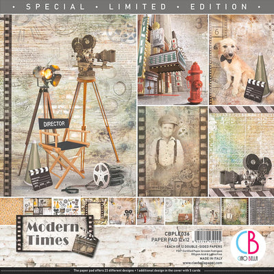 Modern Times Limited Edition Paper Pad 12x12 12/Pkg by Ciao Bella