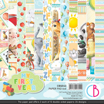 My First Year Fussy Cut Pad 6x6 24/Pkg by Ciao Bella