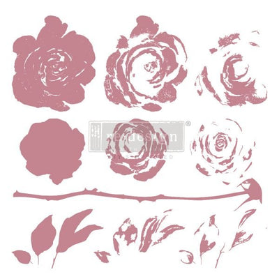 Mystic Rose Stamp Redesign Decor Clear-Cling Stamp