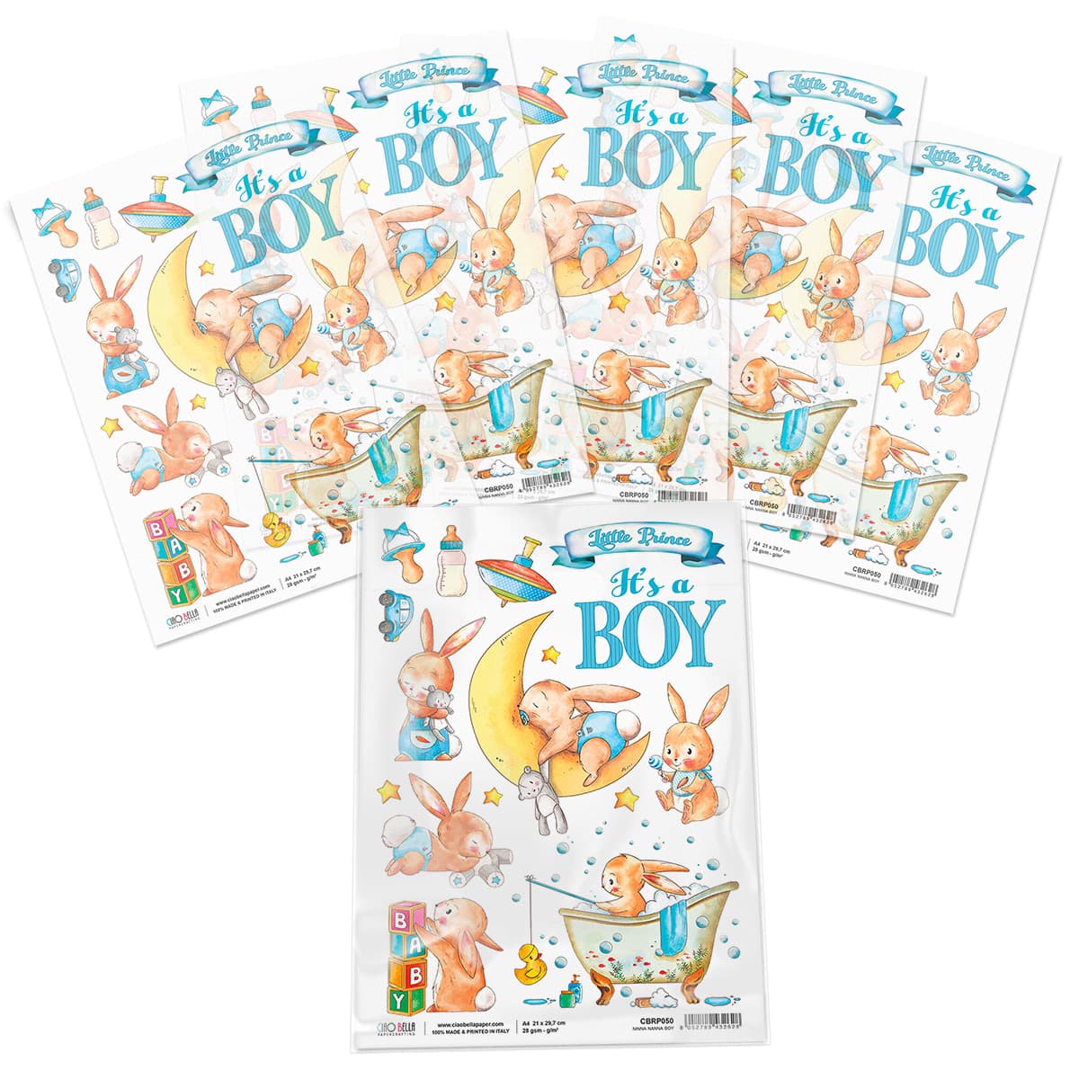 Ninna Nanna Boy - A4 Rice Paper Ninna Nanna Boy Ciao Bella Collection ...