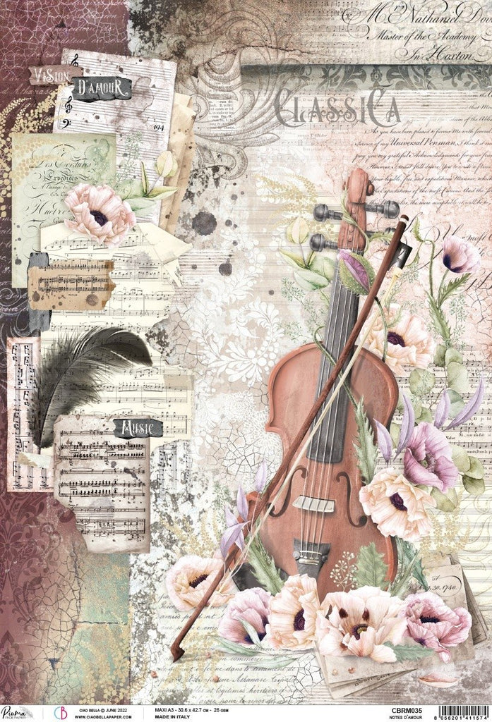 Carta di Riso - Rise Paper A3 - Decoupage Leaves Foglie - art. DFSA3047 -  Stamperia