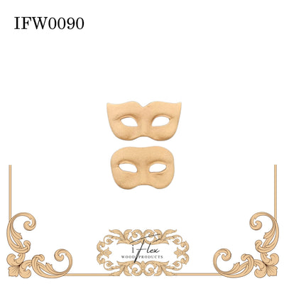 Pair of Face Mask Mouldings IFW 0090