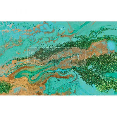 Patina Copper Decoupage Decor Tissue Paper Redesign with Prima