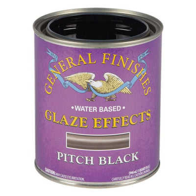 Pitch Black Glaze Effects General Finishes