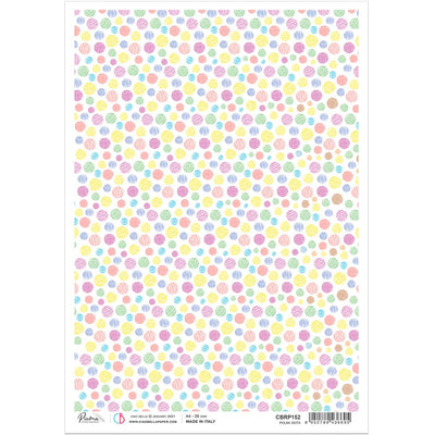 Polka dots - A4 Rice Paper My First Year Ciao Bella Collection