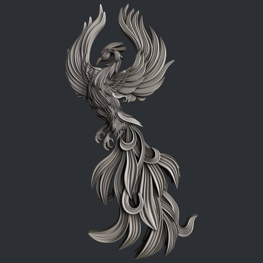Rising Phoenix silicone mold by Zuri – All Paint Products