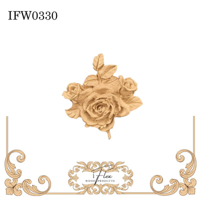 Rose Flower Moulding IFW 0330