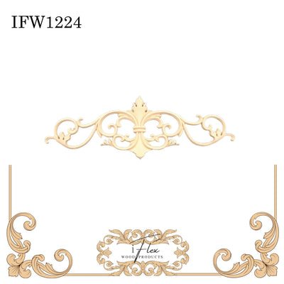 Scroll Centerpiece Pediment IFW 1224