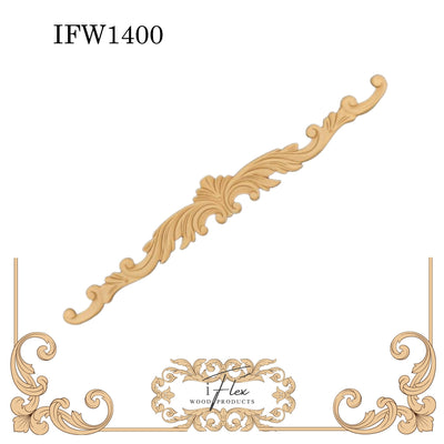 Scroll Pediment Applique IFW 1400
