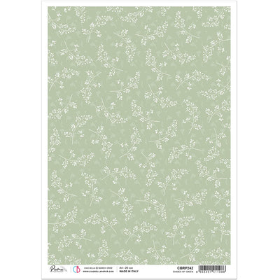 Shades of Green - A4 Rice Paper Sparrow Hill Ciao Bella Collection