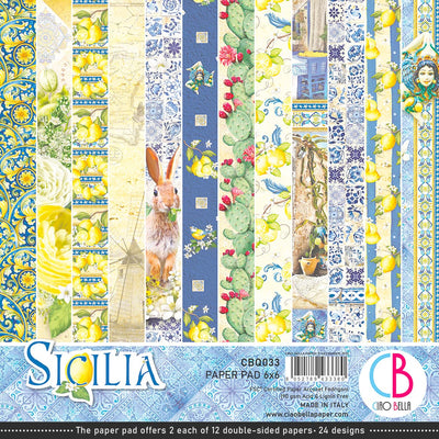 Sicilia Fussy Cut Pad 6x6 24/Pkg by Ciao Bella