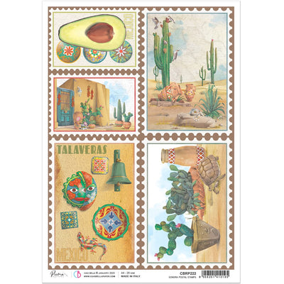 Sonora Postal Stamps! - A4 Rice Paper Sonora Ciao Bella Collection