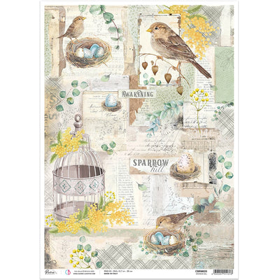 Sparrow Hill - A3 Rice Paper Sparrow Hill Ciao Bella Collection