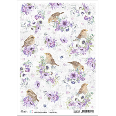 Sparrow Hill - A4 Rice Paper Sparrow Hill Ciao Bella Collection