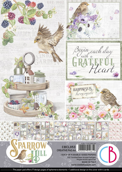 Sparrow Hill Creative Pad A4 9/Pkg by Ciao Bella