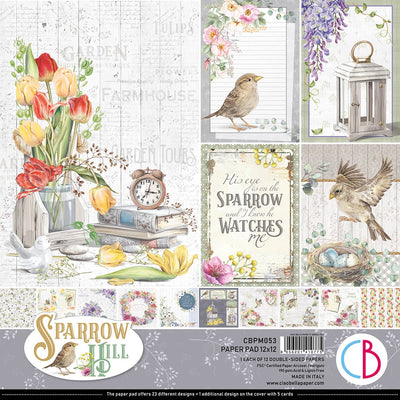 Sparrow Hill Paper Pad 12x12 12/Pkg by Ciao Bella