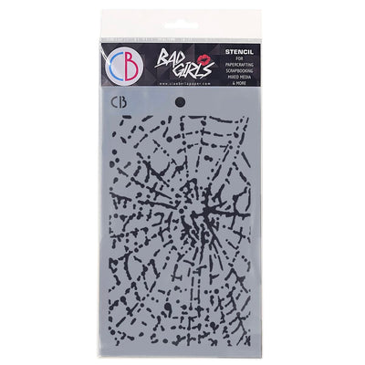 Spider Net - Texture Bad Girls Stencil 5x8 by Ciao Bella