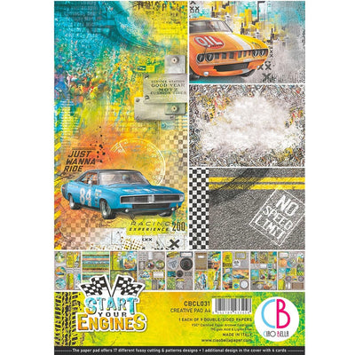 Start Your Engines Creative Pad A4 9/Pkg by Ciao Bella
