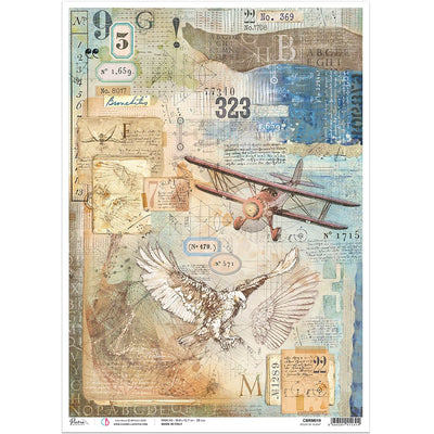 Study of Flight - A3 Rice Paper Sign of the Times Ciao Bella Collection