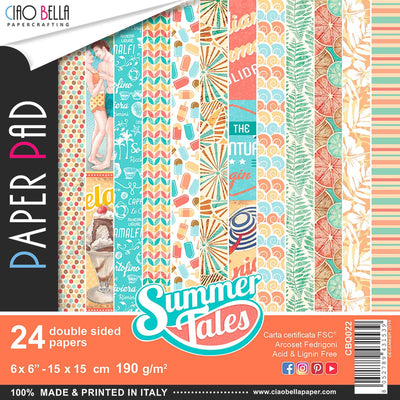 Summer Tales Fussy Cut Pad 6x6 24/Pkg by Ciao Bella