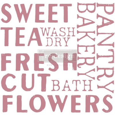 Sweet Tea Stamp Redesign Decor Clear-Cling Stamp