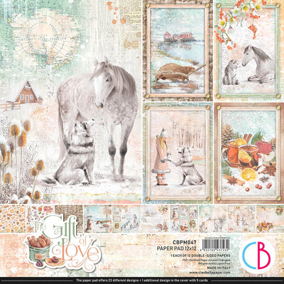 The Gift of Love Paper Pad 12x12 12/Pkg by Ciao Bella