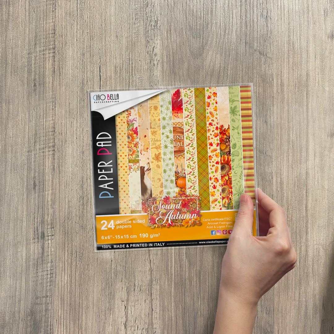 Carta Bella Blocco Carta Double-Sided 6x6 Pollici - 24 Fogli - Gather At Home - Per Scrapbooking E Creazioni