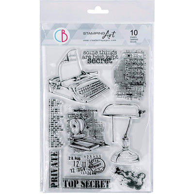 Top Secret - Clear Stamp 6x8 by Ciao Bella Stamping Art