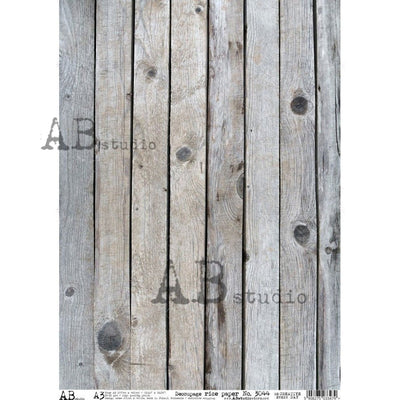Weathered Wood Decoupage Rice Paper A3 Item No. 3044 by AB Studio