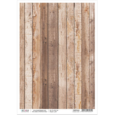 Wooden Cabin - A4 Rice Paper Woodland Ciao Bella Collection