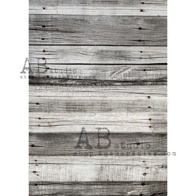 Worn Weathered Wood Decoupage Rice Paper A4 Item No. 0110 by AB Studio