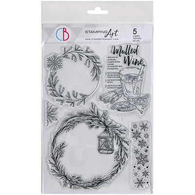 Wreaths & Mulled Wine - Clear Stamp 6x8 by Ciao Bella Stamping Art